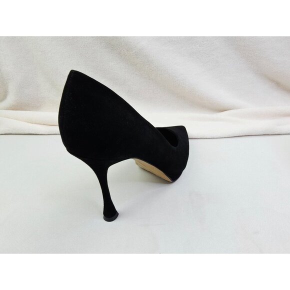 Vince Camuto 8.5M Women Black Suede Leather Slip On Point Toe Stiletto Pumps NEW - Picture 15 of 16